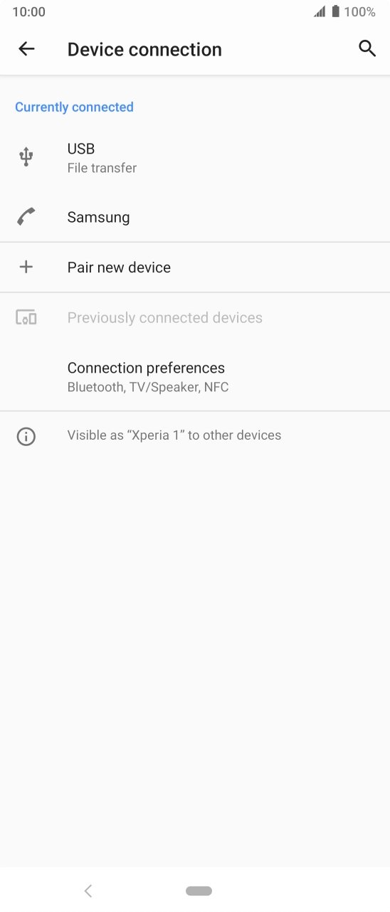 Press the Home key to return to the home screen.