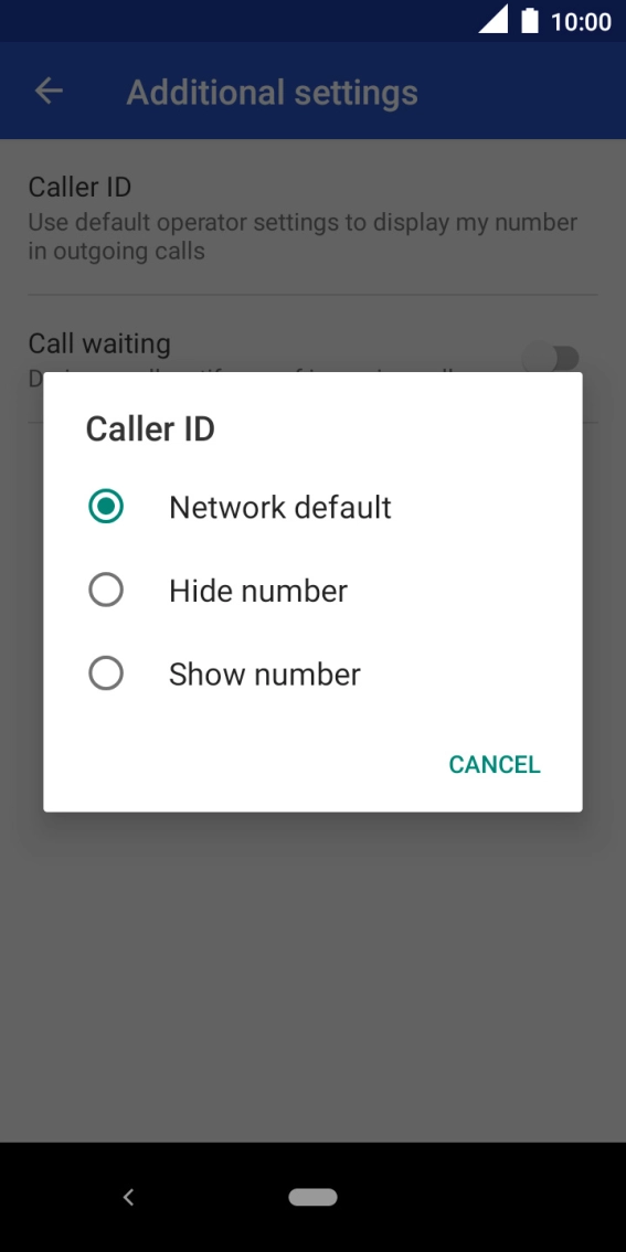 Press Show number to turn on caller identification. Press Show number to turn on caller identification.