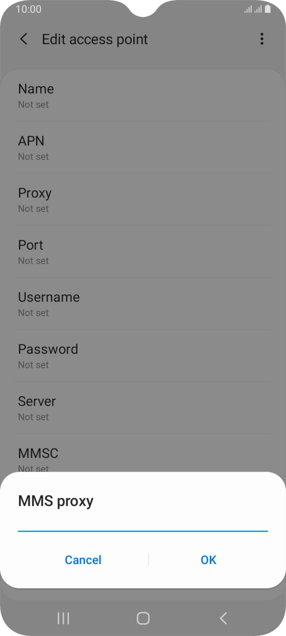 Key in 82.132.254.1 and press OK. Key in 82.132.254.1 and press OK.