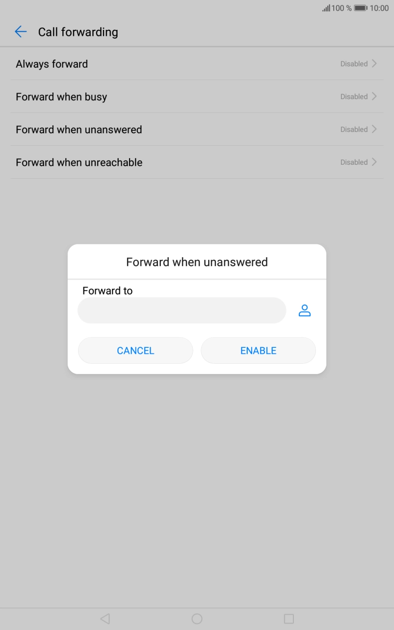 Key in 901 and press ENABLE.
