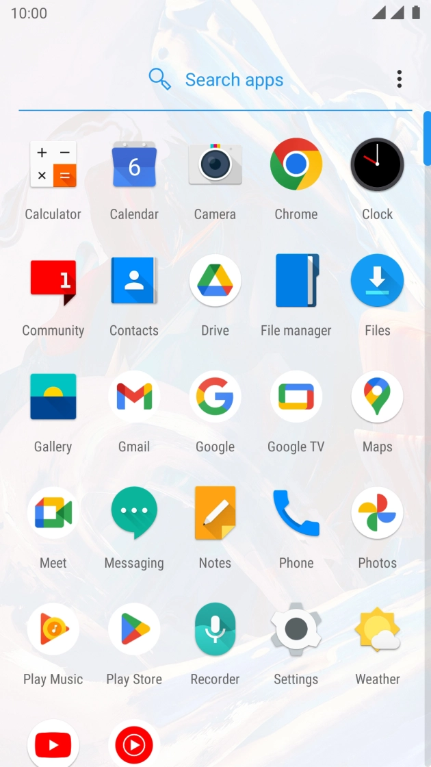 Press Gallery and go to the required folder. Press Gallery and go to the required folder.