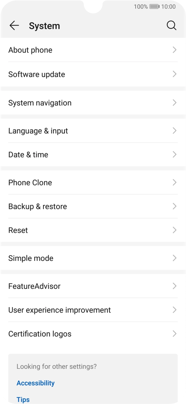 Press Software update. If a new software version is available, it's displayed. Follow the instructions on the screen to update the phone software. Press Software update. If a new software version is available, it's displayed. Follow the instructions on the screen to update the phone software.