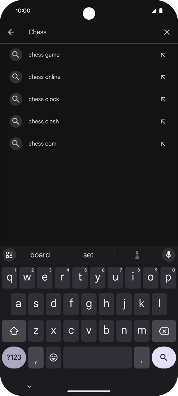 Key in the name or subject of the required app and press the search icon. Key in the name or subject of the required app and press the search icon.