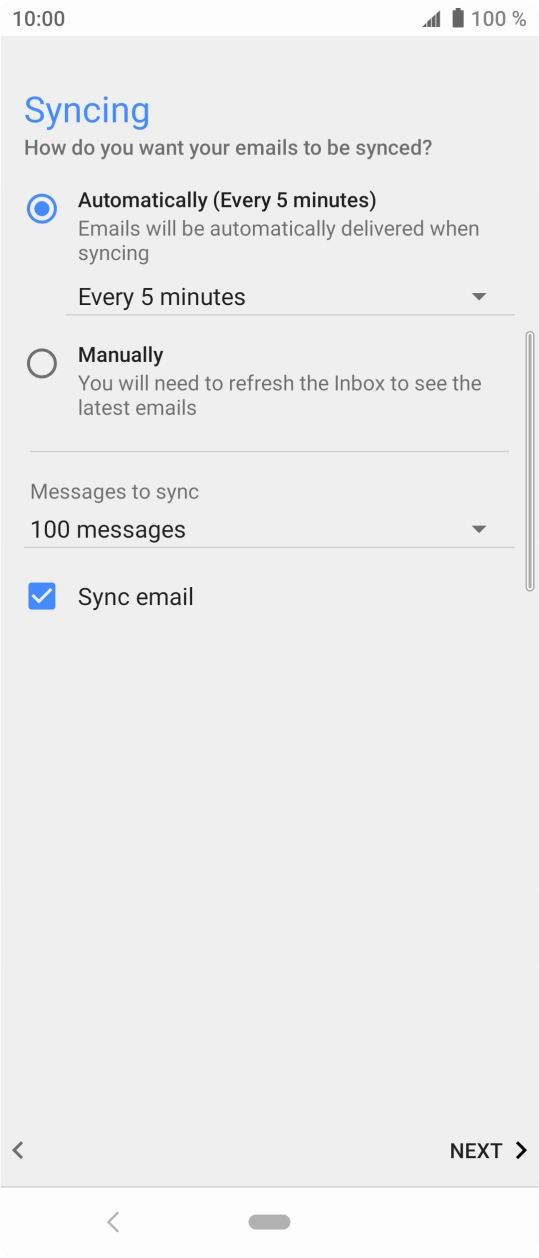 Press the drop down list below 'Automatically'.