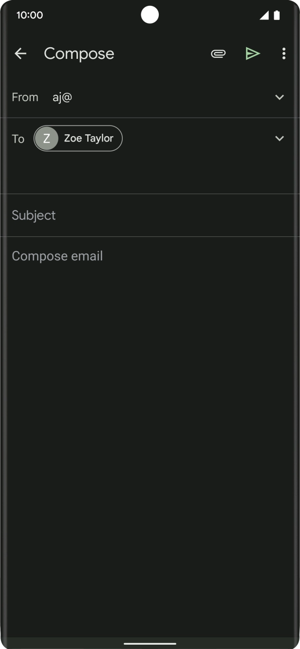 Press Subject and key in the required subject.
