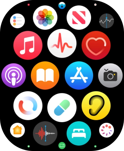 Press the heart rate sensor icon.