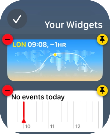 Press the confirm icon. Press the confirm icon.
