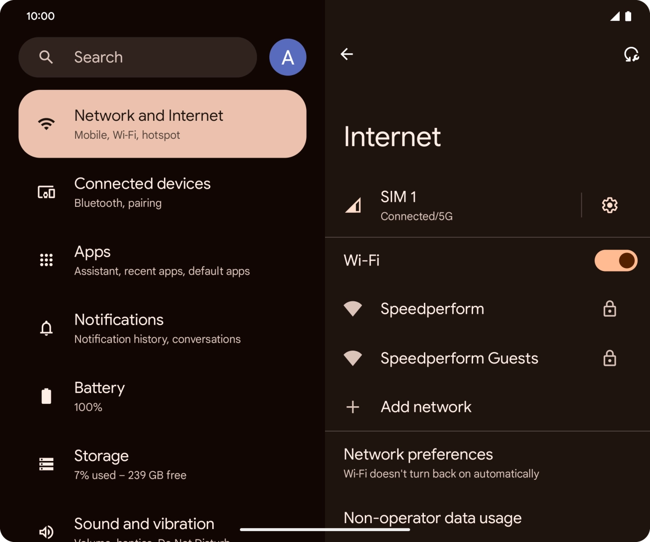 Press the required WiFi network.