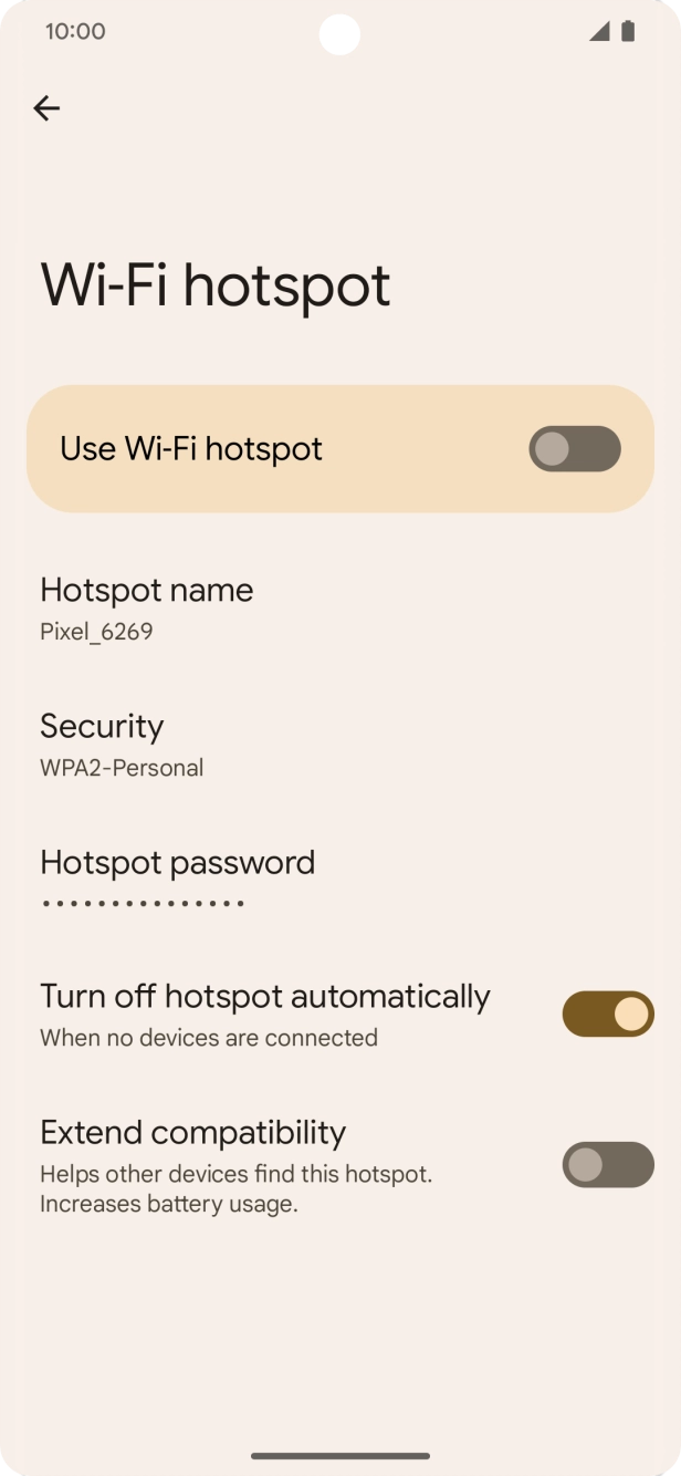 Press Hotspot name. Press Hotspot name.