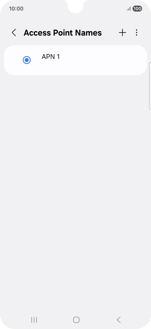 Press the add icon. Press the add icon.