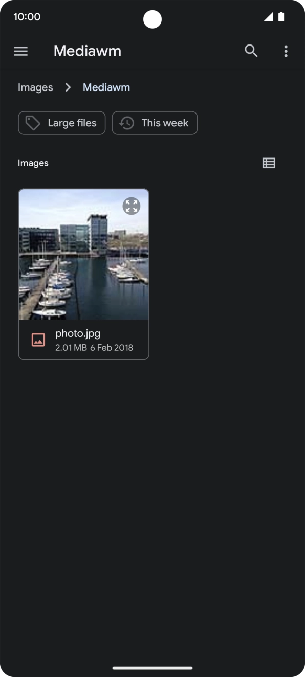 Press the required picture. Press the required picture.