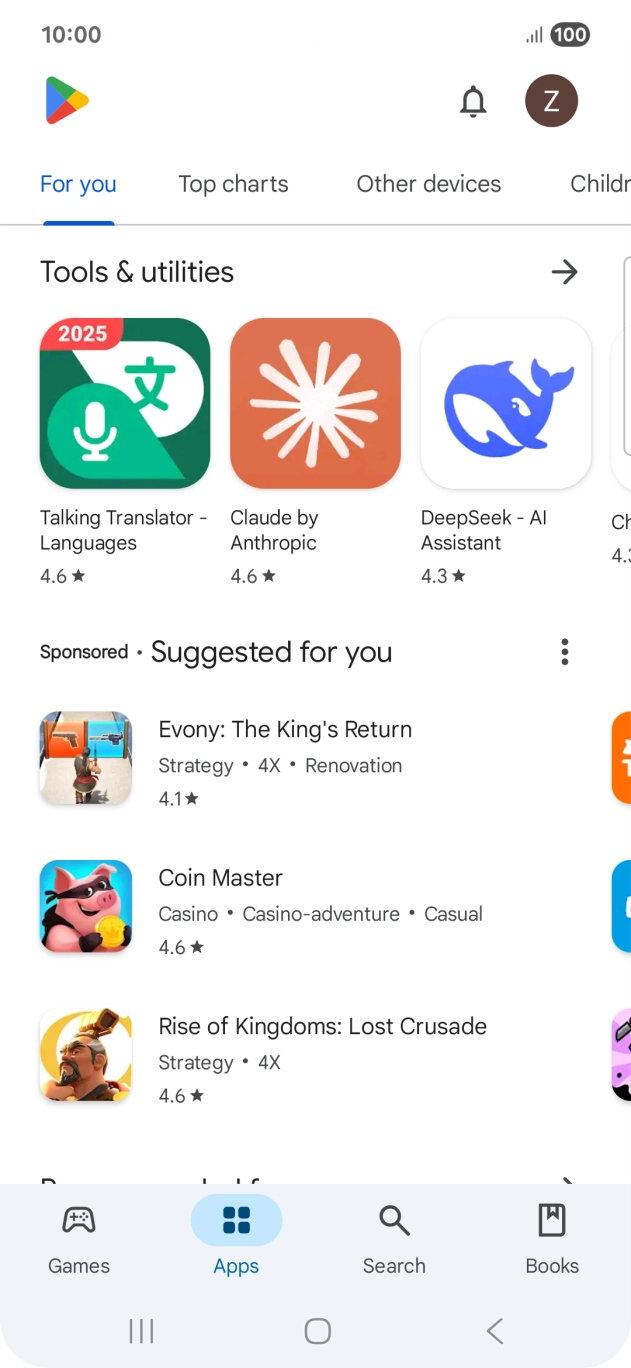 Press Search.