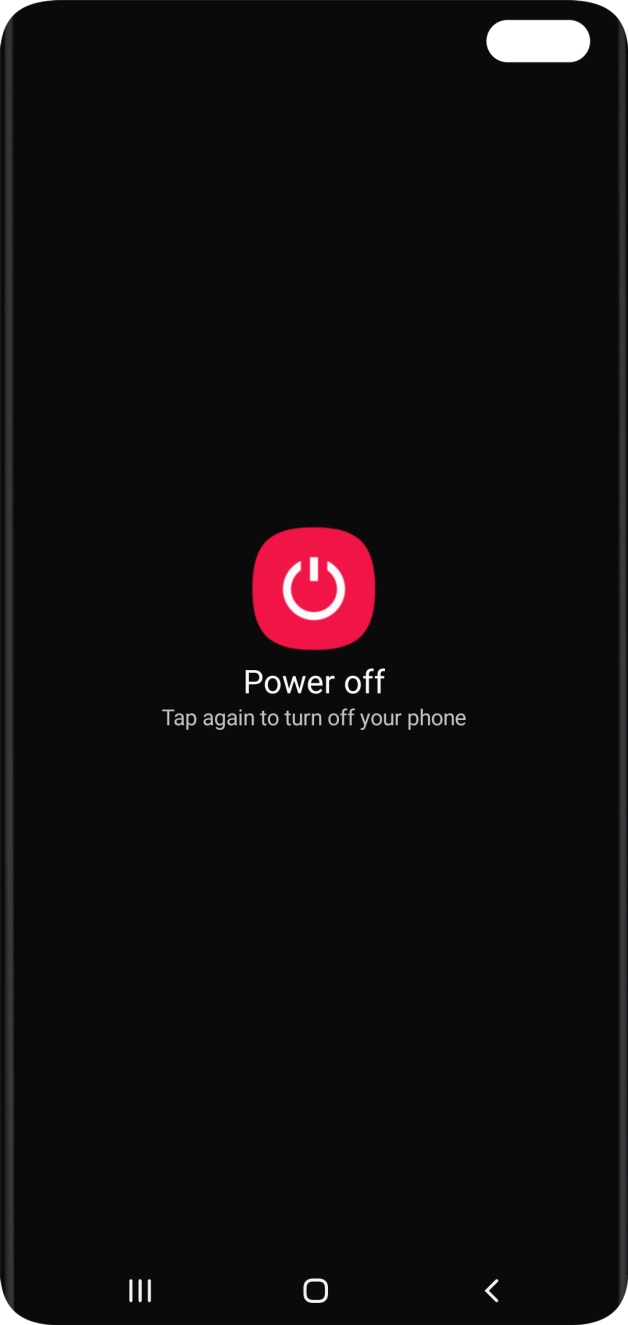 Press Power off.