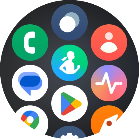 Press the message icon.
