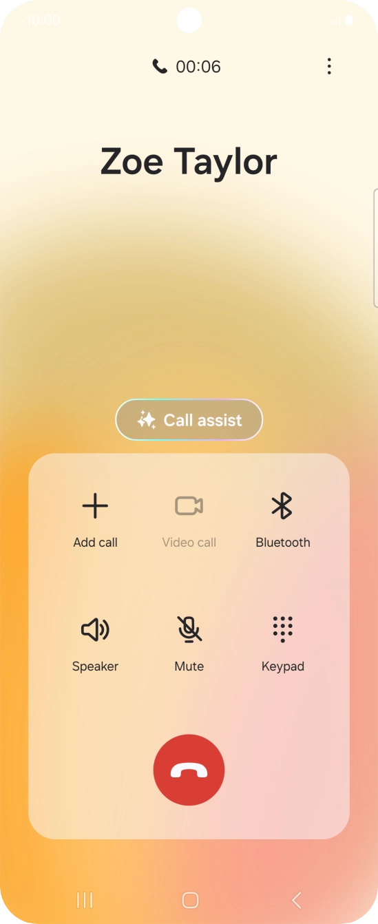 Press Call assist during a call. Press Call assist during a call.