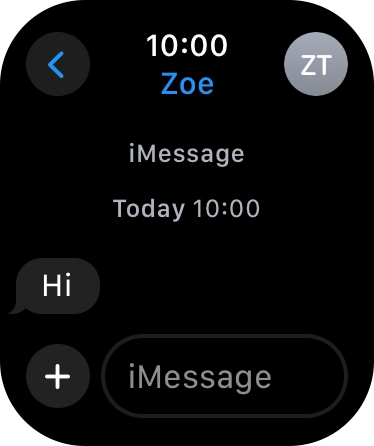 Press iMessage.