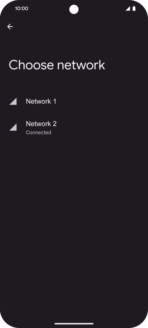 Press arrow left. Press arrow left.
