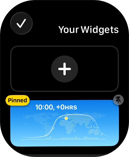 Press the pin widget icon on the required widget to pin it to the top of the stack. Press the pin widget icon on the required widget to pin it to the top of the stack.