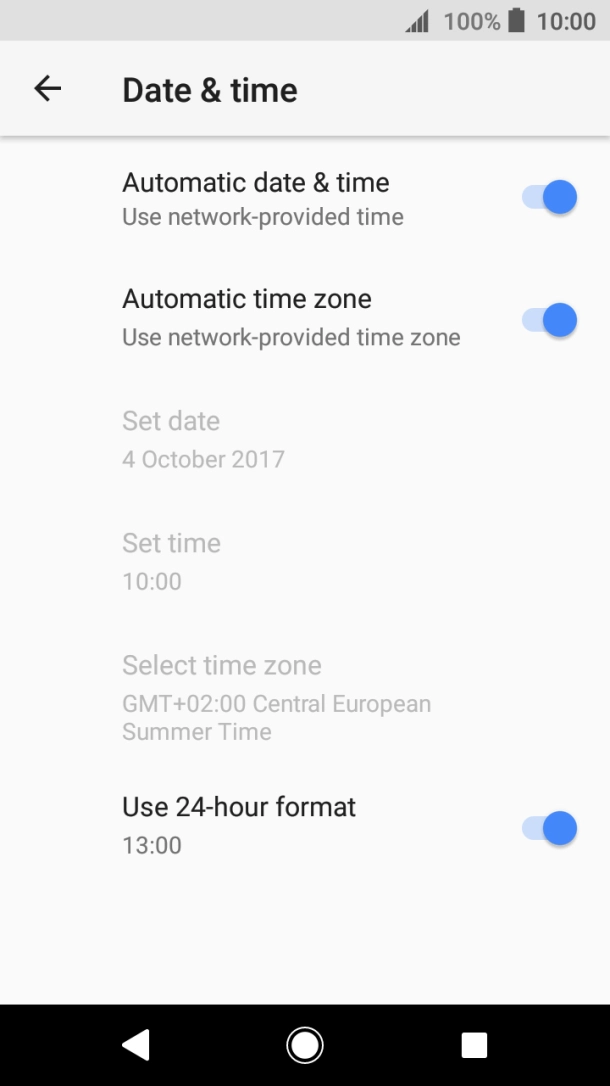 Press the Home key to return to the home screen.