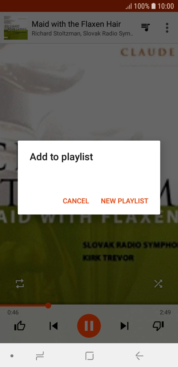 Press NEW PLAYLIST. Press NEW PLAYLIST.
