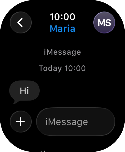 Press iMessage.