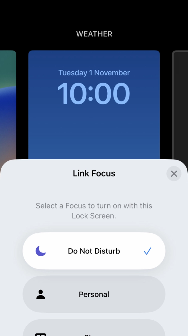 Press the close icon.