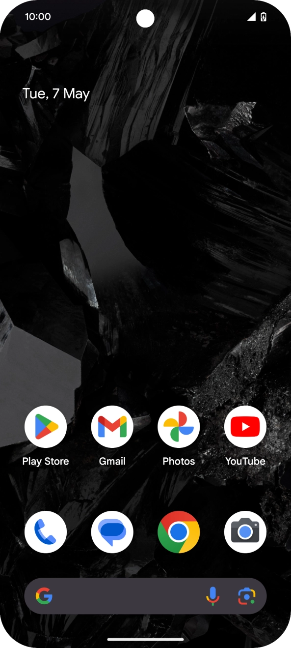 When the battery charging icon is displayed, charging is in progress.