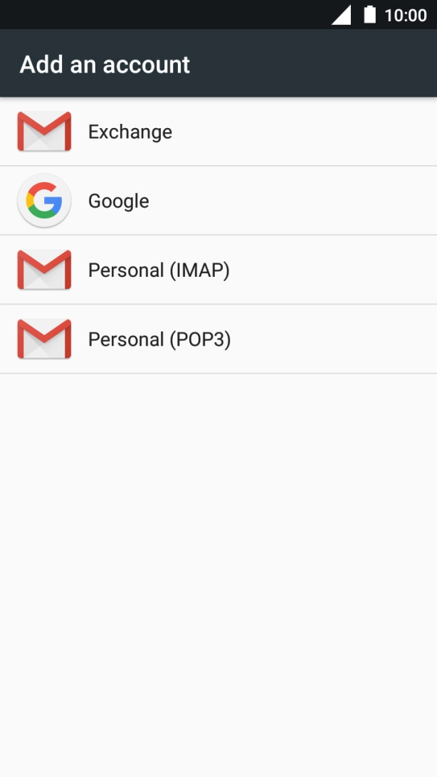 Press Google.