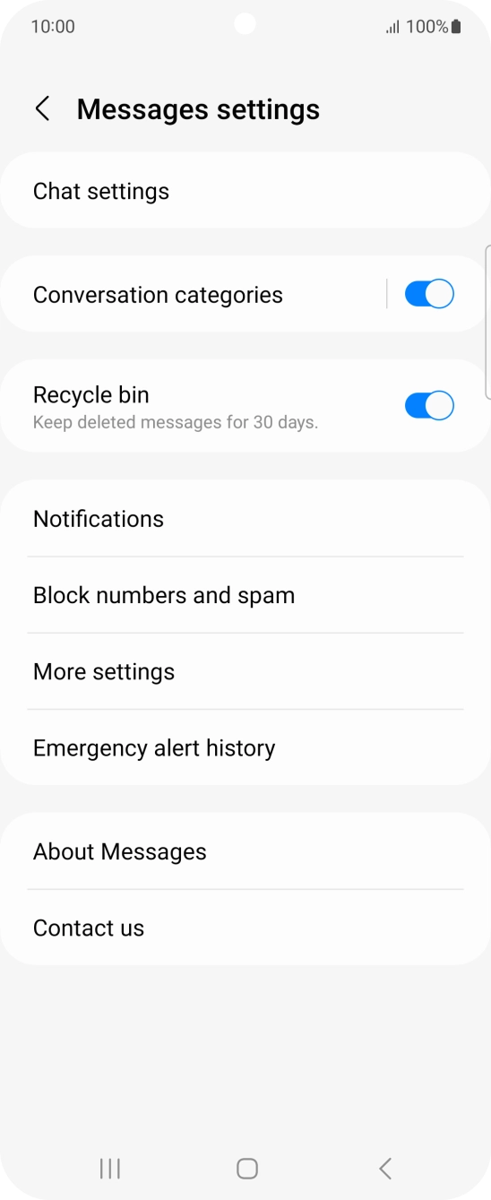 Press More settings. Press More settings.