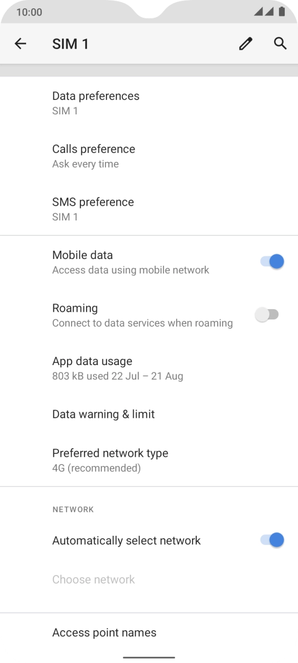 Press the indicator next to 'Automatically select network' to turn off the function and wait while your phone searches for networks. Press the indicator next to 'Automatically select network' to turn off the function and wait while your phone searches for networks.