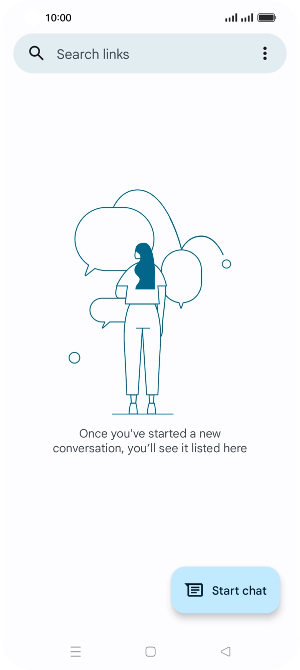 Press Start chat. Press Start chat.