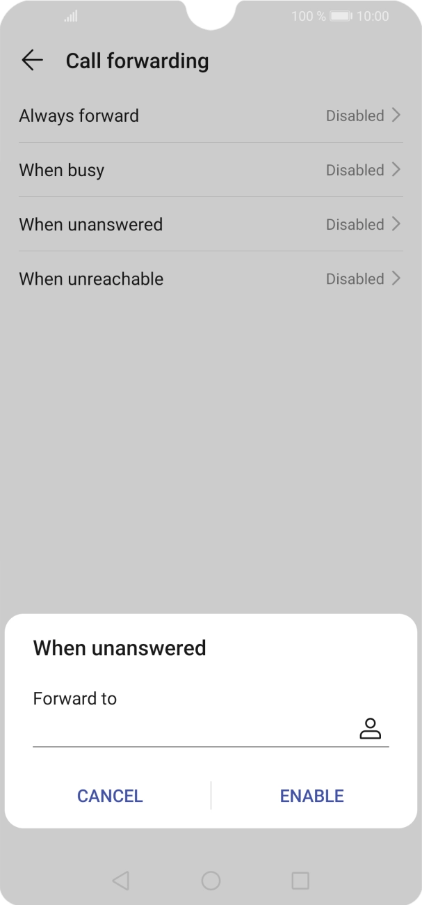 Key in 901 and press ENABLE.
