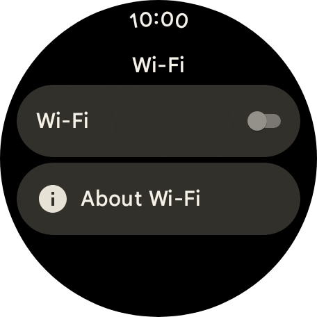 Press the indicator next to 'Wi-Fi' to turn the function on or off. Press the indicator next to 'Wi-Fi' to turn the function on or off.
