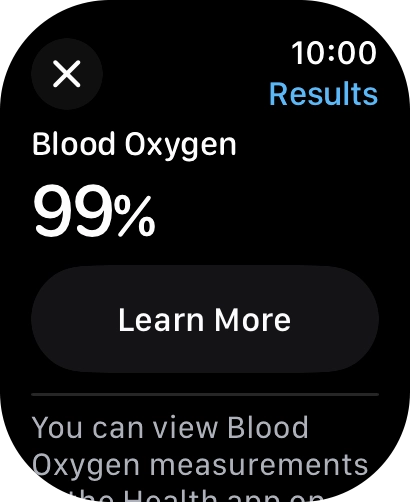 Your result is displayed on the screen. Your result is displayed on the screen.