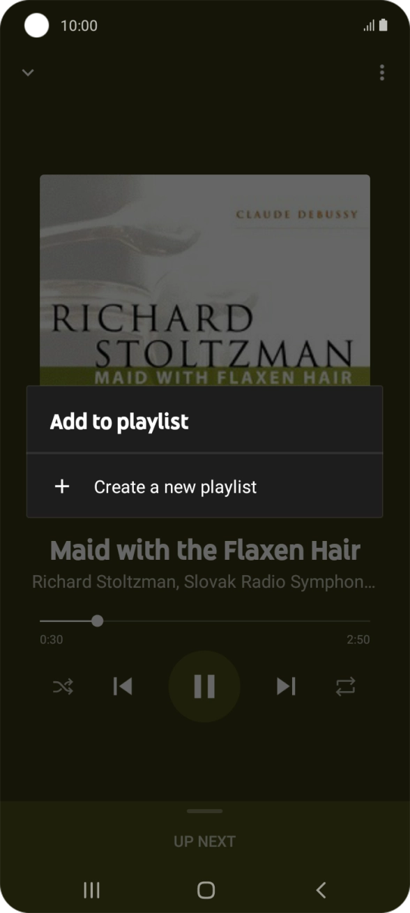 Press Create a new playlist.