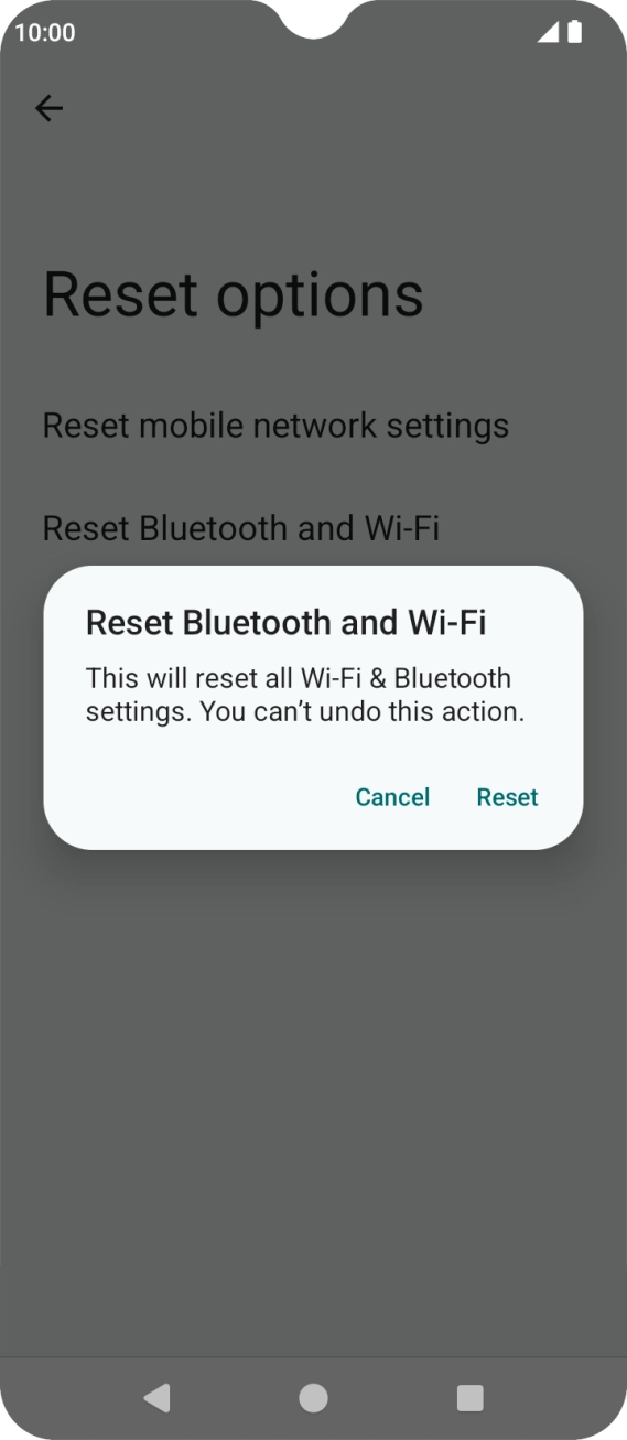 Press Reset.