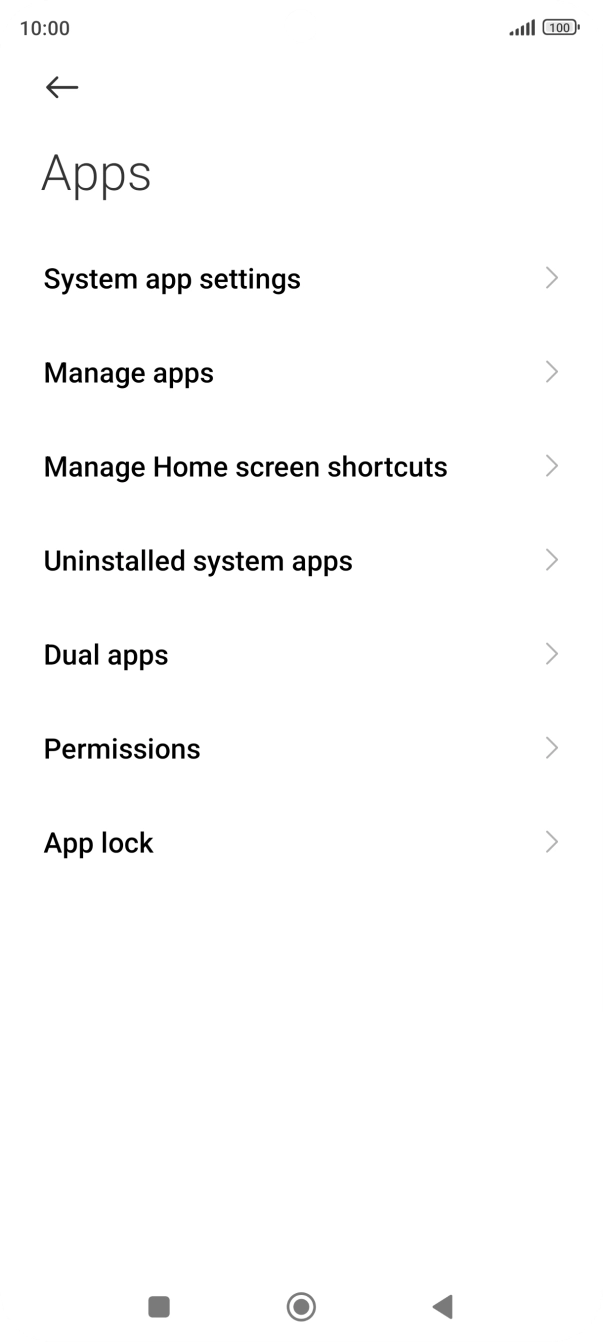 Press Manage apps.