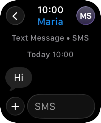 Press SMS.