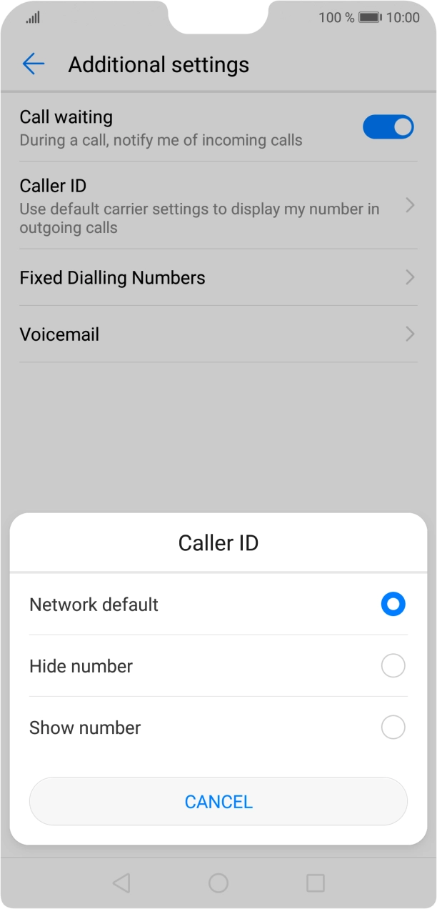 Press Show number to turn on caller identification. Press Show number to turn on caller identification.