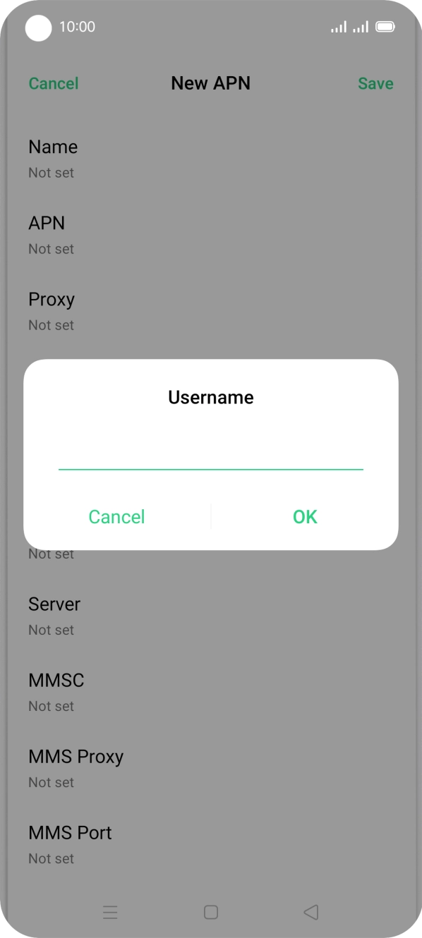 Key in o2wap and press OK. Key in o2wap and press OK.