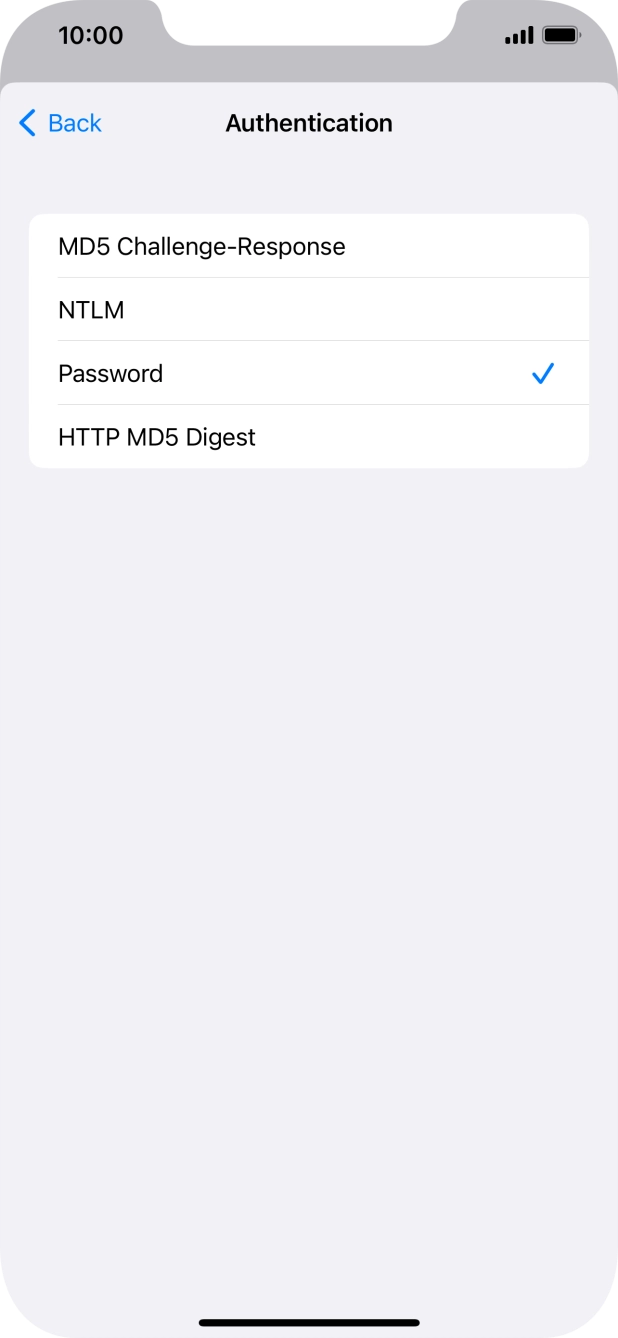 Press Password.