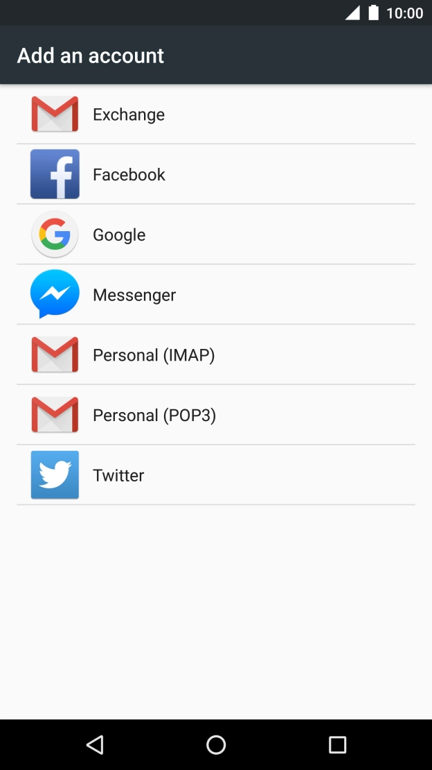 Press Google.