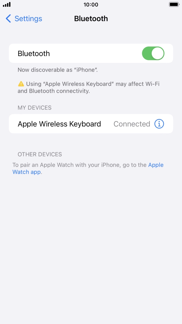 Press the Home key to return to the home screen.