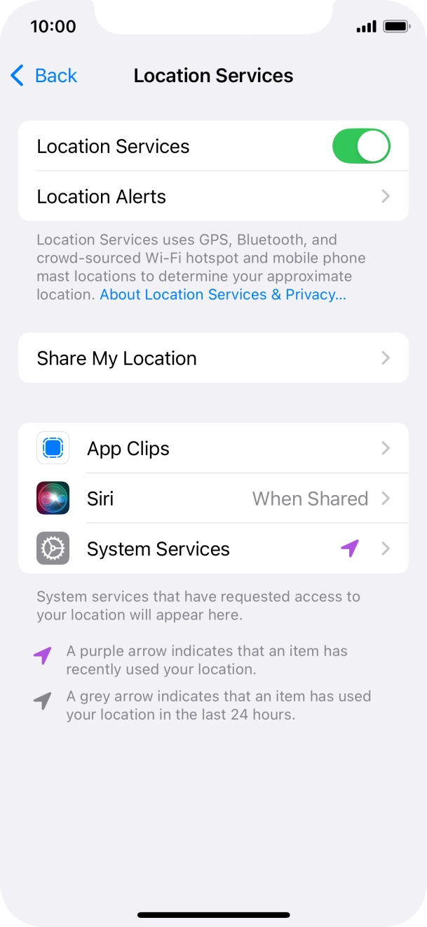 Press the required app. Press the required app.