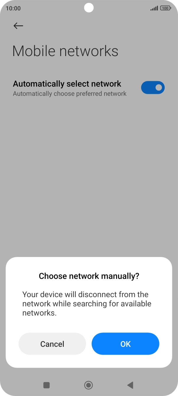Press OK. Press OK.