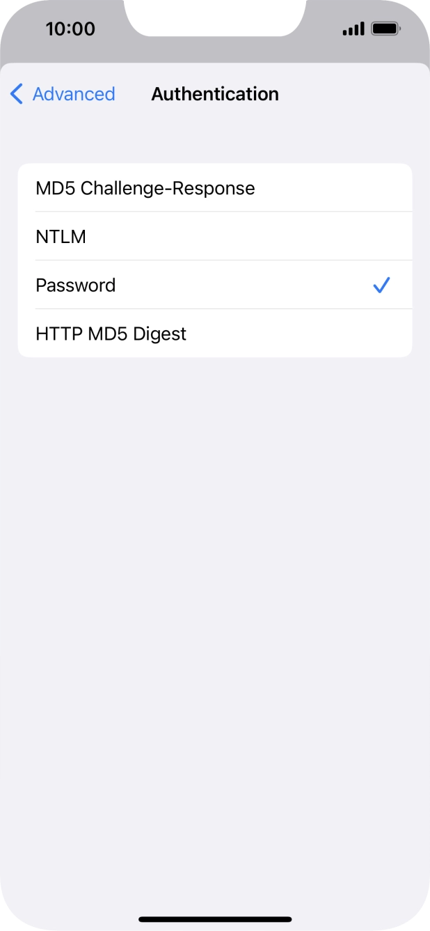 Press Password.