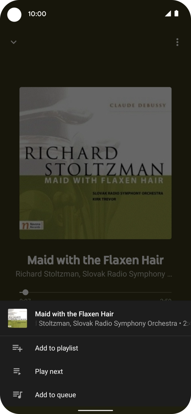 Press Add to playlist. Press Add to playlist.