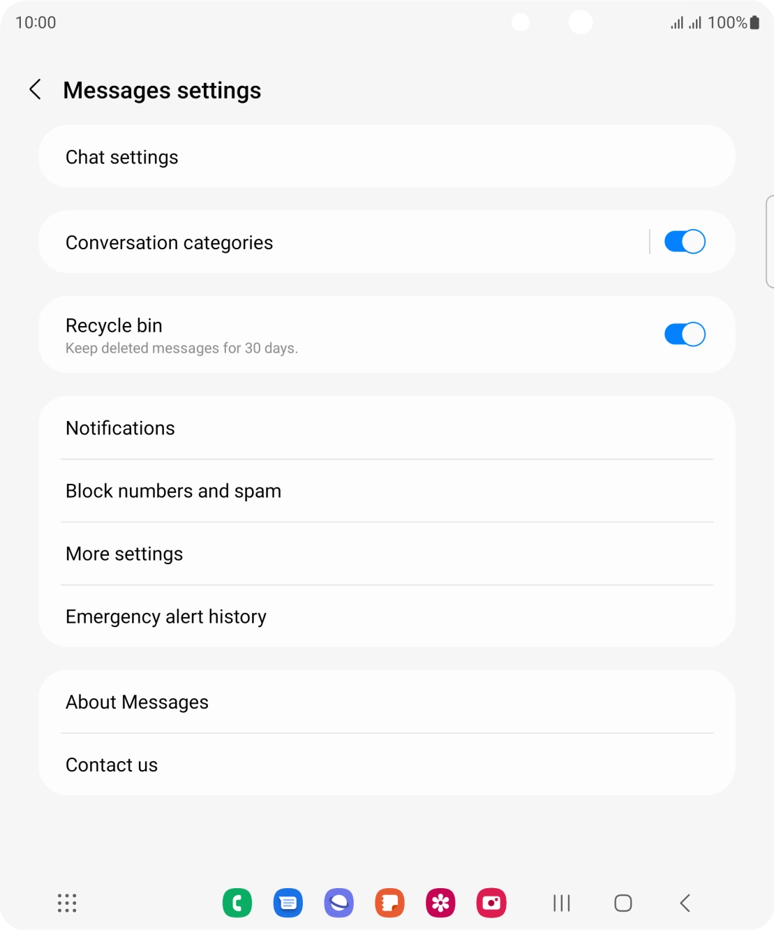Press More settings. Press More settings.