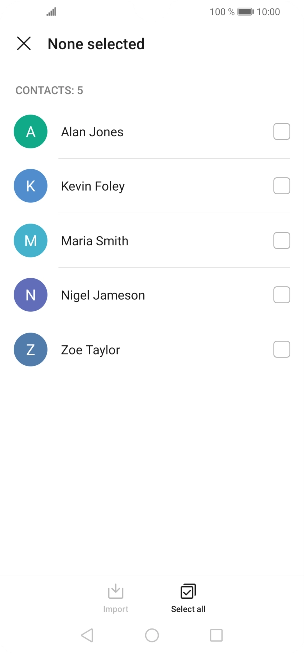 Press Select all.