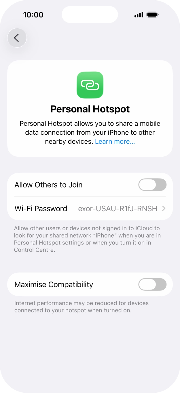 Press Wi-Fi Password and key in the required password. Press Wi-Fi Password and key in the required password.
